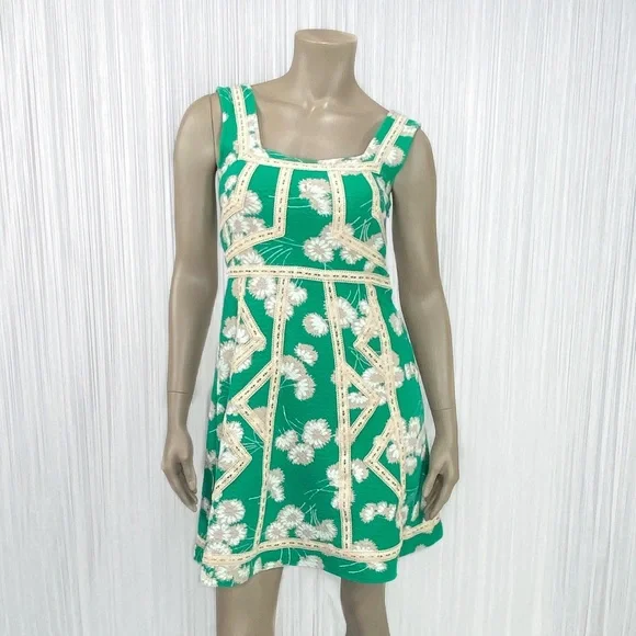 Maeve | Dresses | Anthro Maeve Emma Green Floral Dress 6 | Poshmark